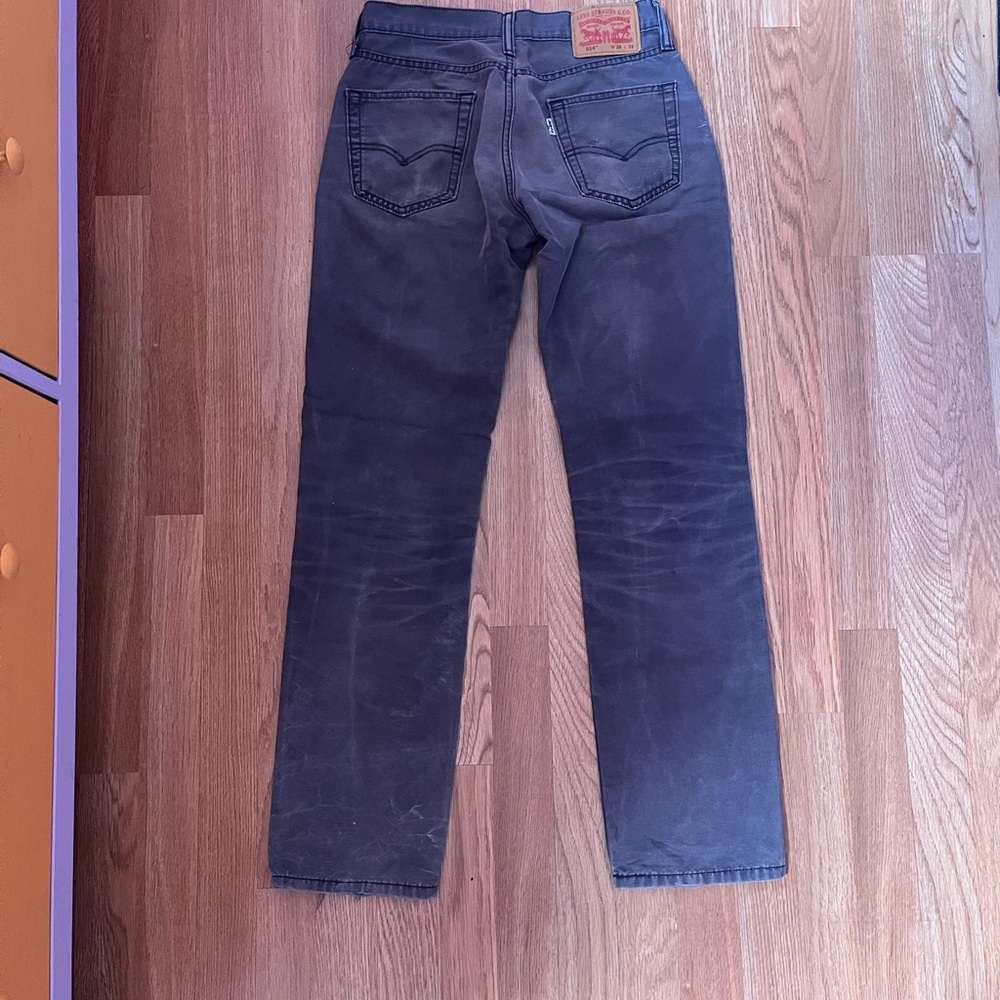 Levi's Dark Gray Straight Jeans